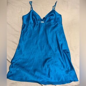 Victoria's Secret Vibrant Blue Satin Piece